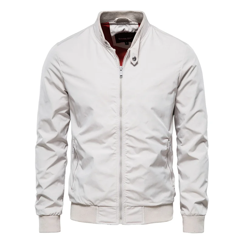 Behrend | Bomber Jacket with Stand Collar and Zip
