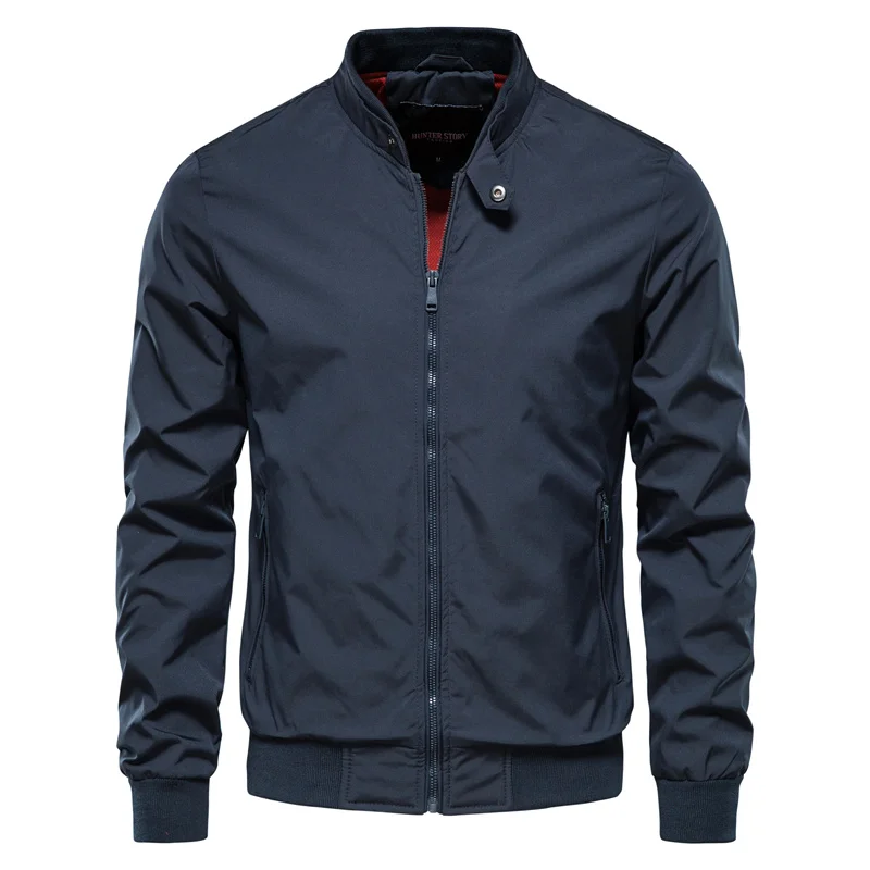 Behrend | Bomber Jacket with Stand Collar and Zip