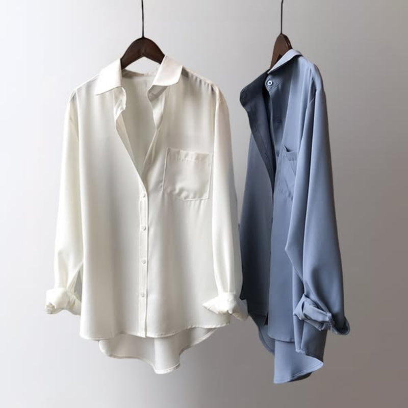 Nathan | Relaxed Fit Contrast Collar Button Shirt