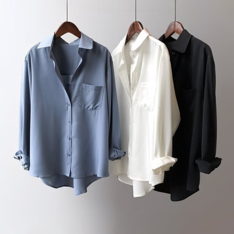 Nathan | Relaxed Fit Contrast Collar Button Shirt