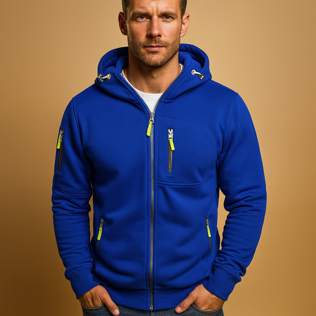 Alex | Hooded Zip-Up Hoodie with Pockets