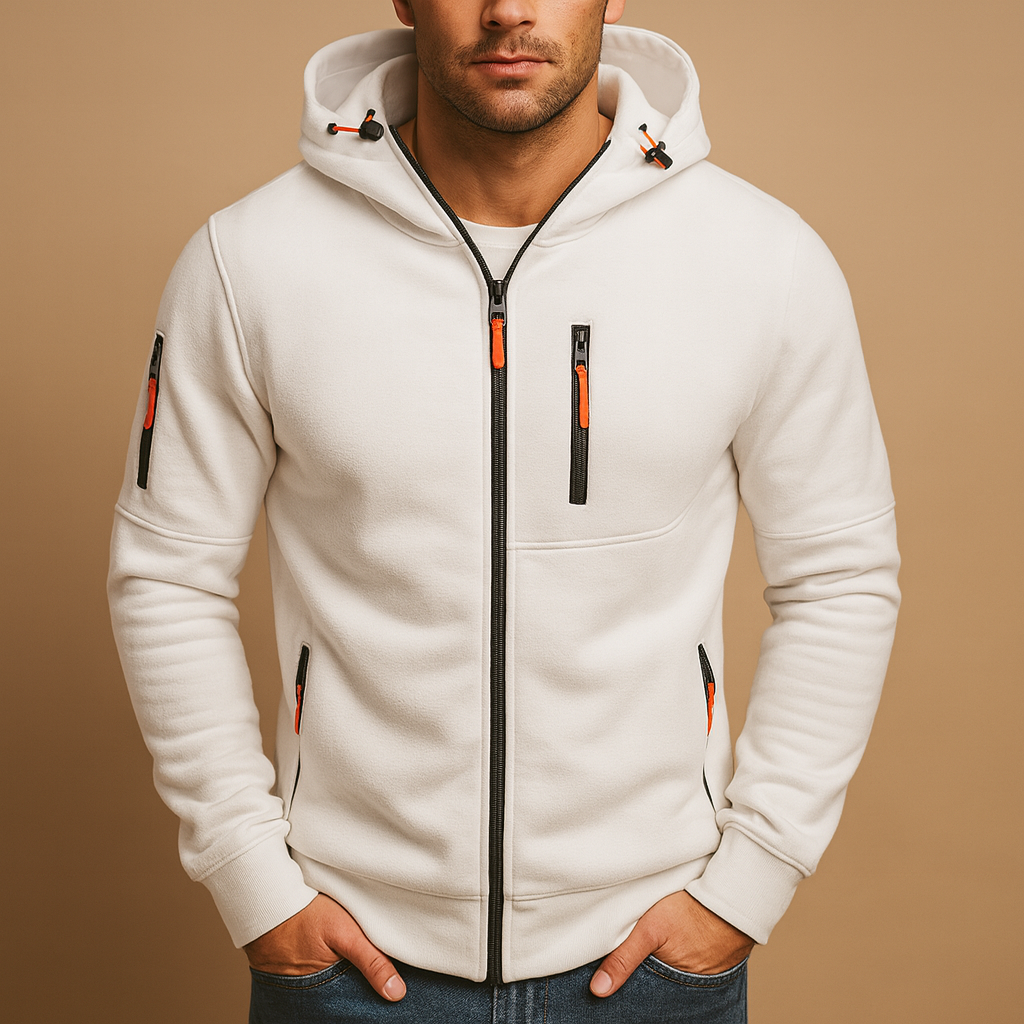 Alex | Hooded Zip-Up Hoodie with Pockets