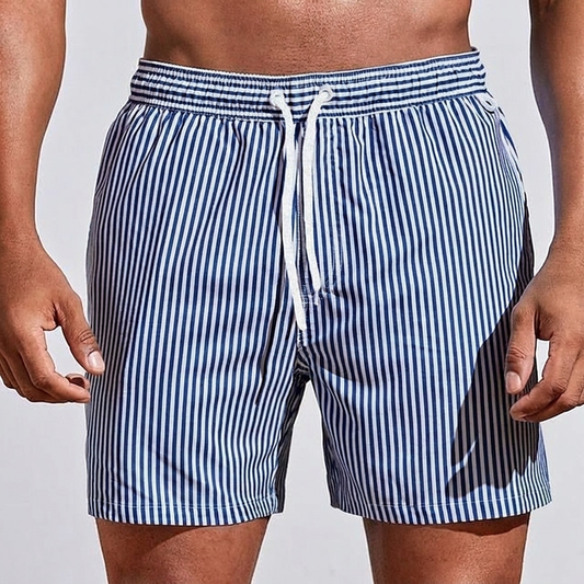 Nazif | Striped Drawstring Relaxed-Fit Lightweight Summer Shorts