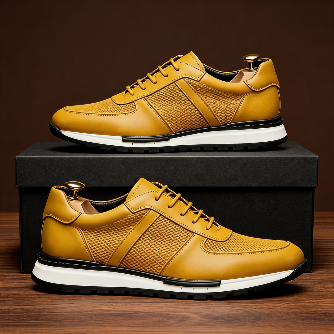Hegseth | Sneakers with Lace Up Textured Panels