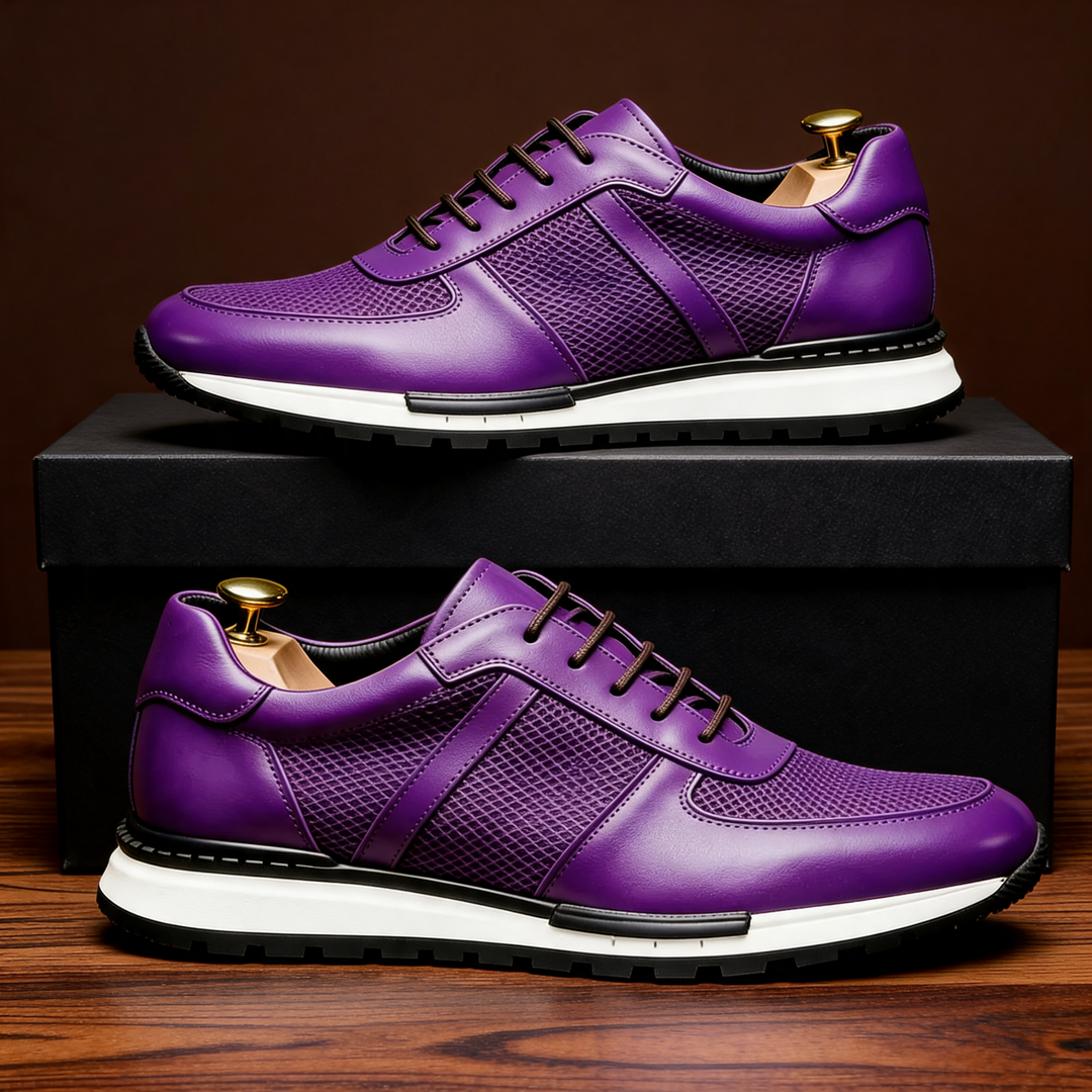 Hegseth | Sneakers with Lace Up Textured Panels