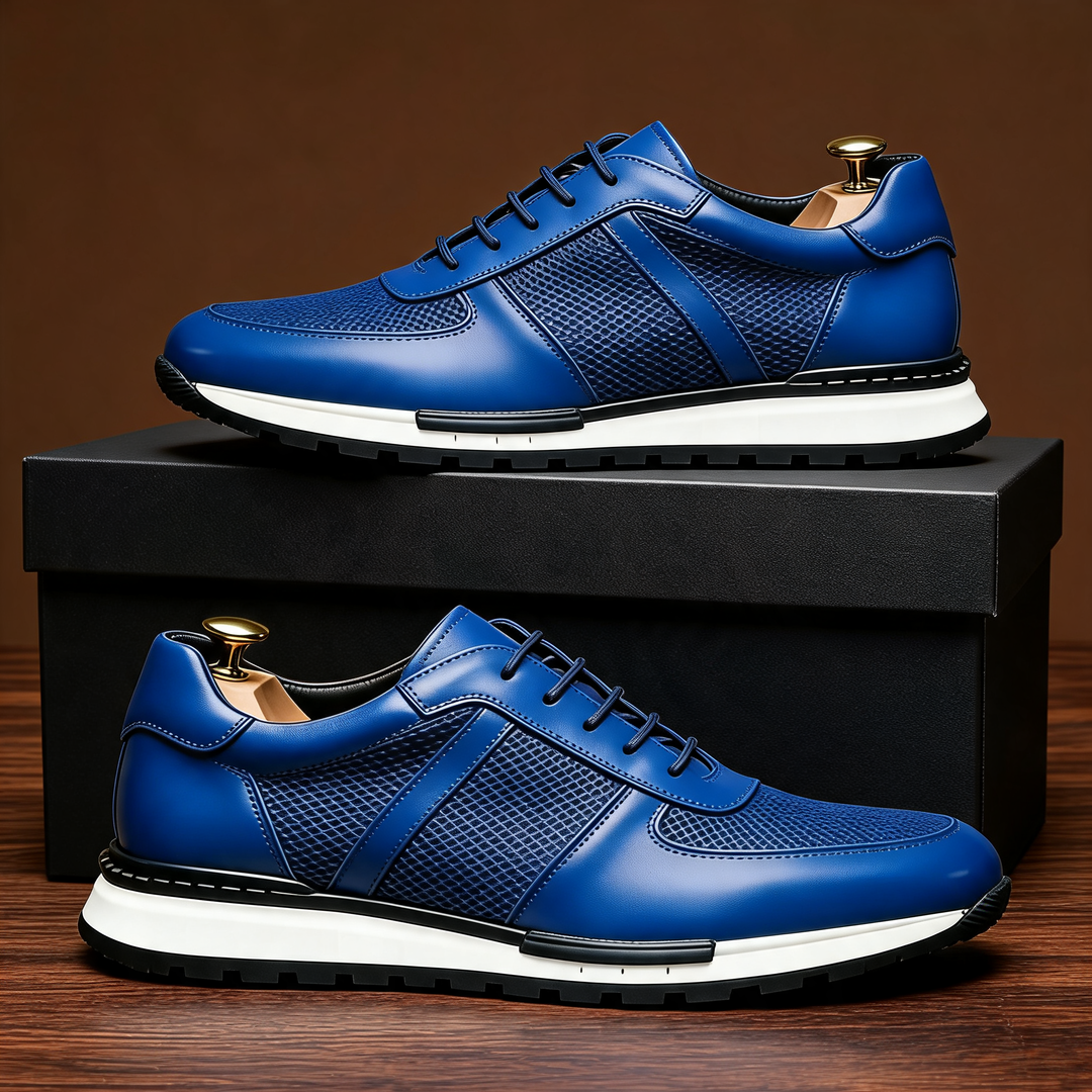 Hegseth | Sneakers with Lace Up Textured Panels
