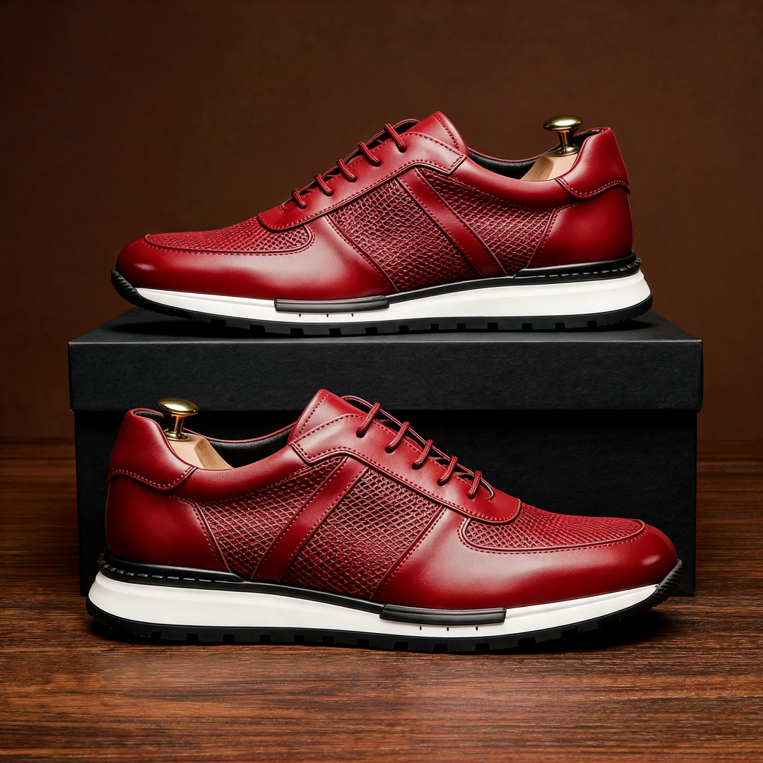 Hegseth | Sneakers with Lace Up Textured Panels