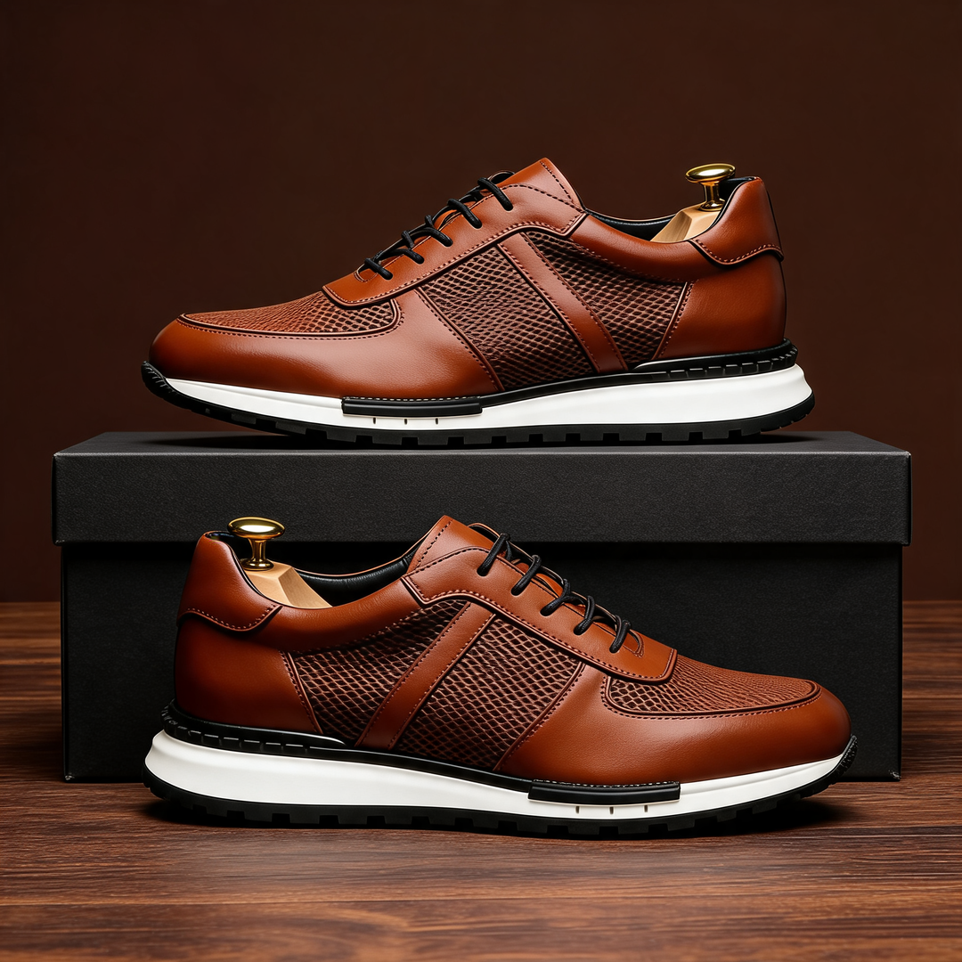 Hegseth | Sneakers with Lace Up Textured Panels