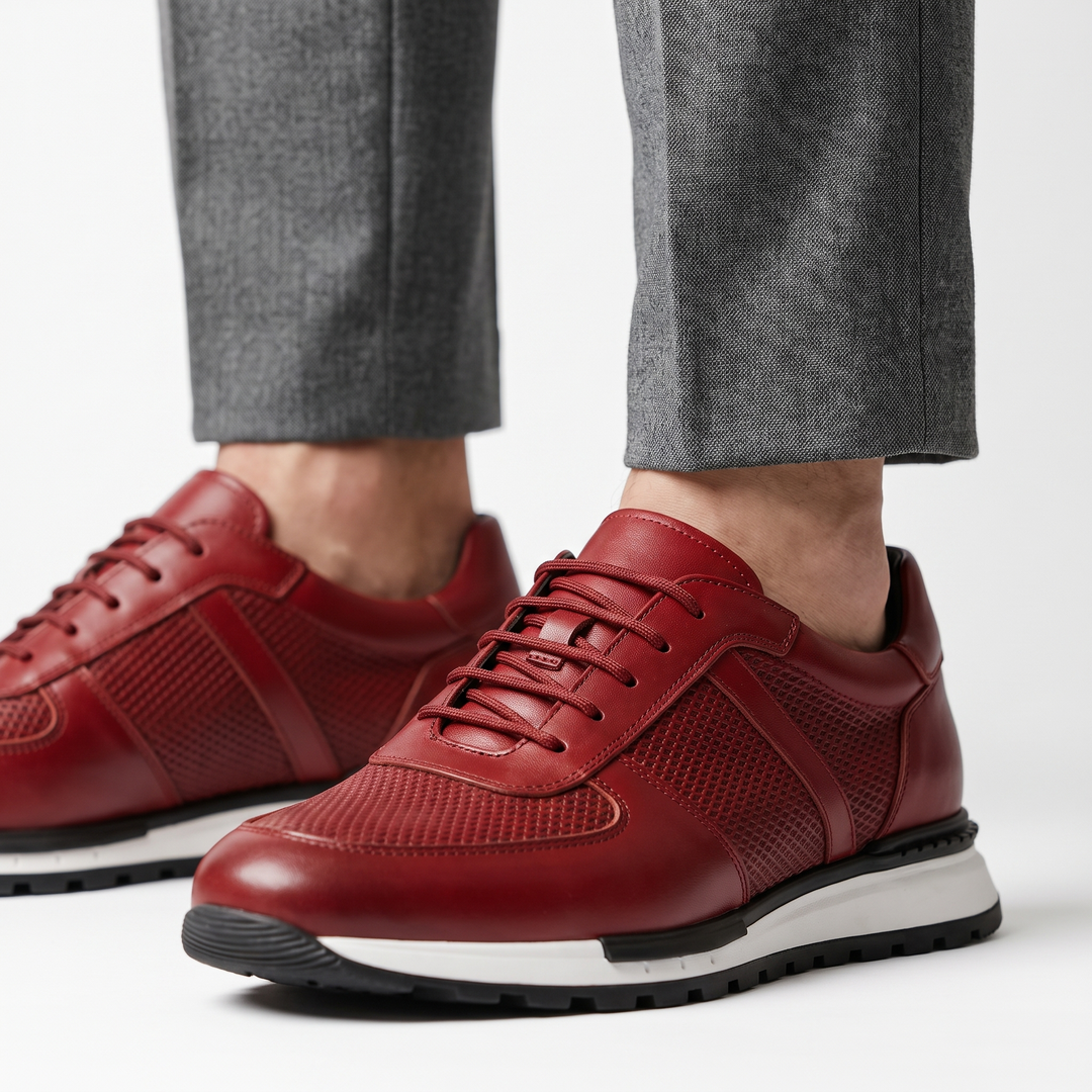 Hegseth | Sneakers with Lace Up Textured Panels