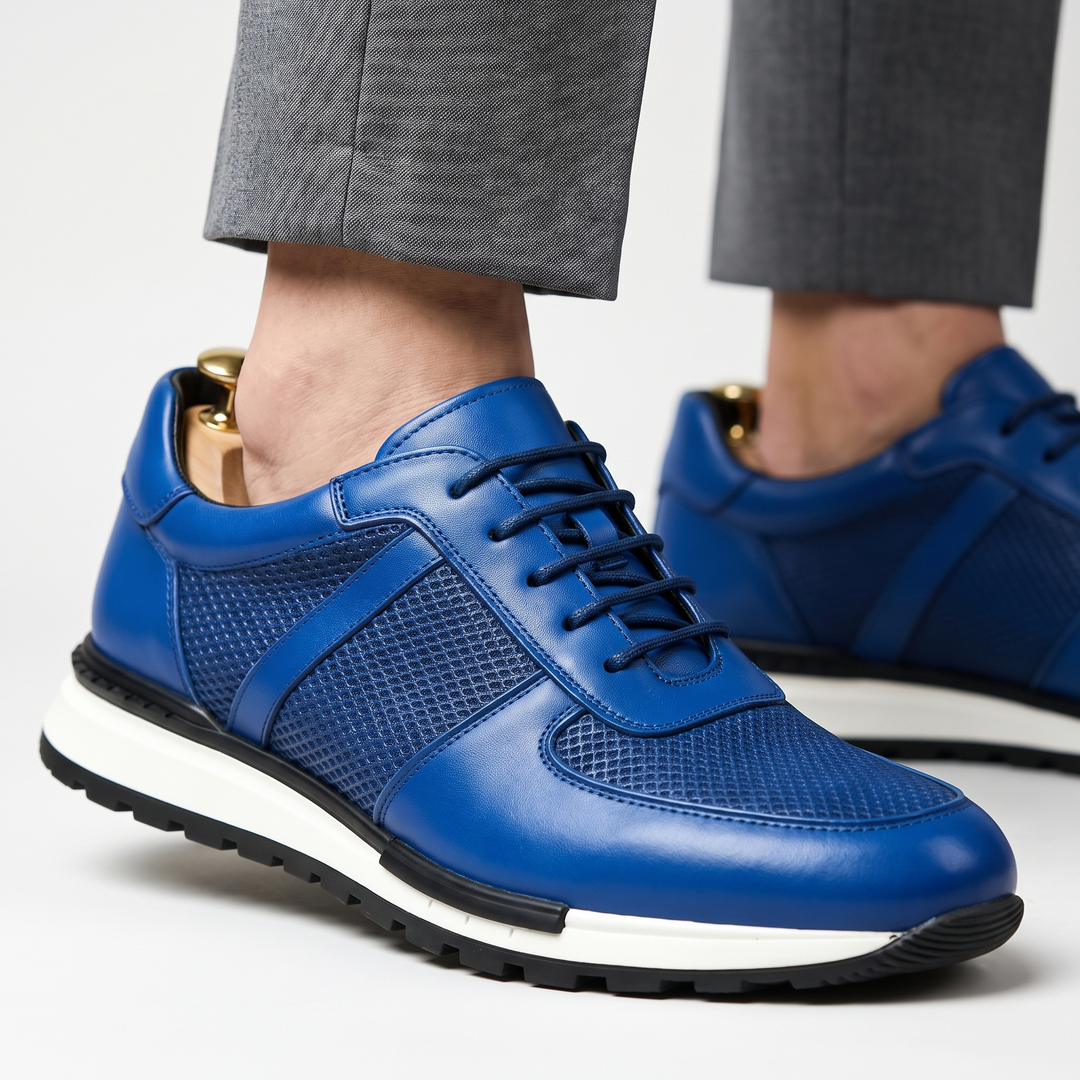 Hegseth | Sneakers with Lace Up Textured Panels