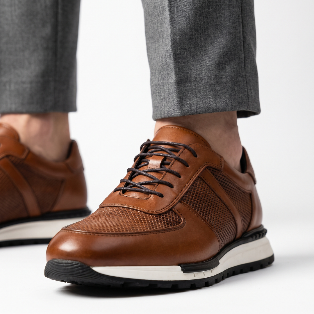 Hegseth | Sneakers with Lace Up Textured Panels