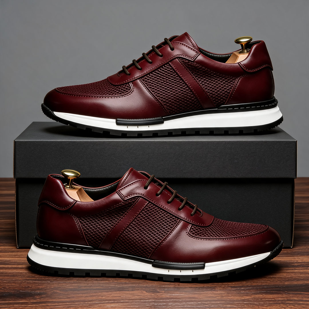 Hegseth | Sneakers with Lace Up Textured Panels