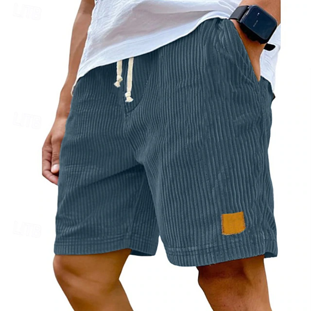 Dearen | Corduroy Shorts With Drawstring Waist