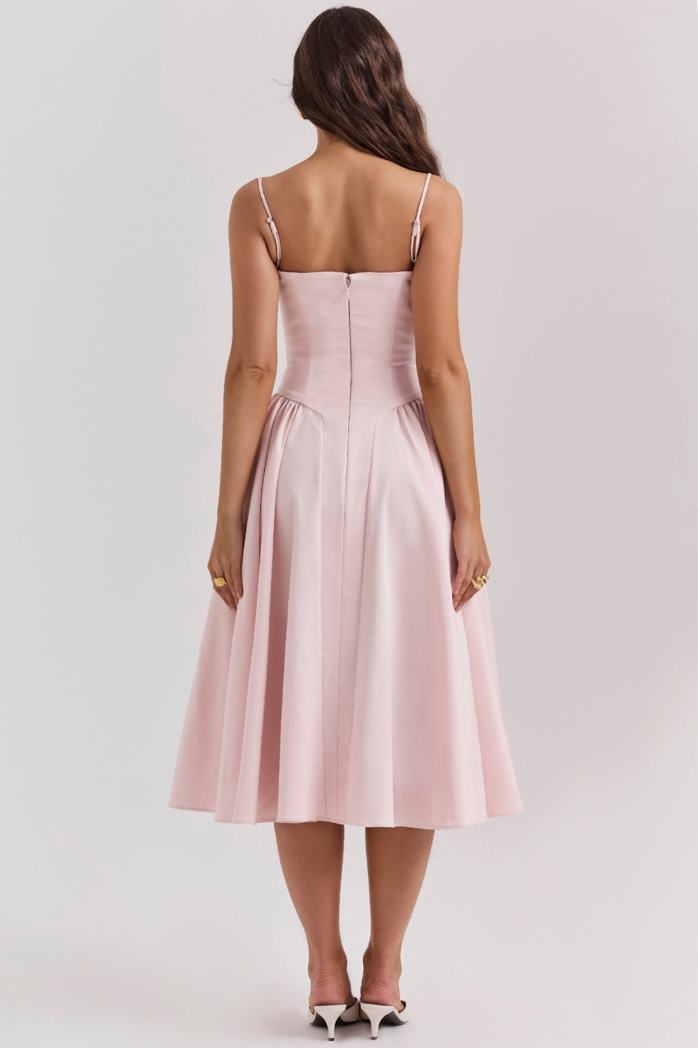 Maissa | Midi Dress with Sweetheart Neckline