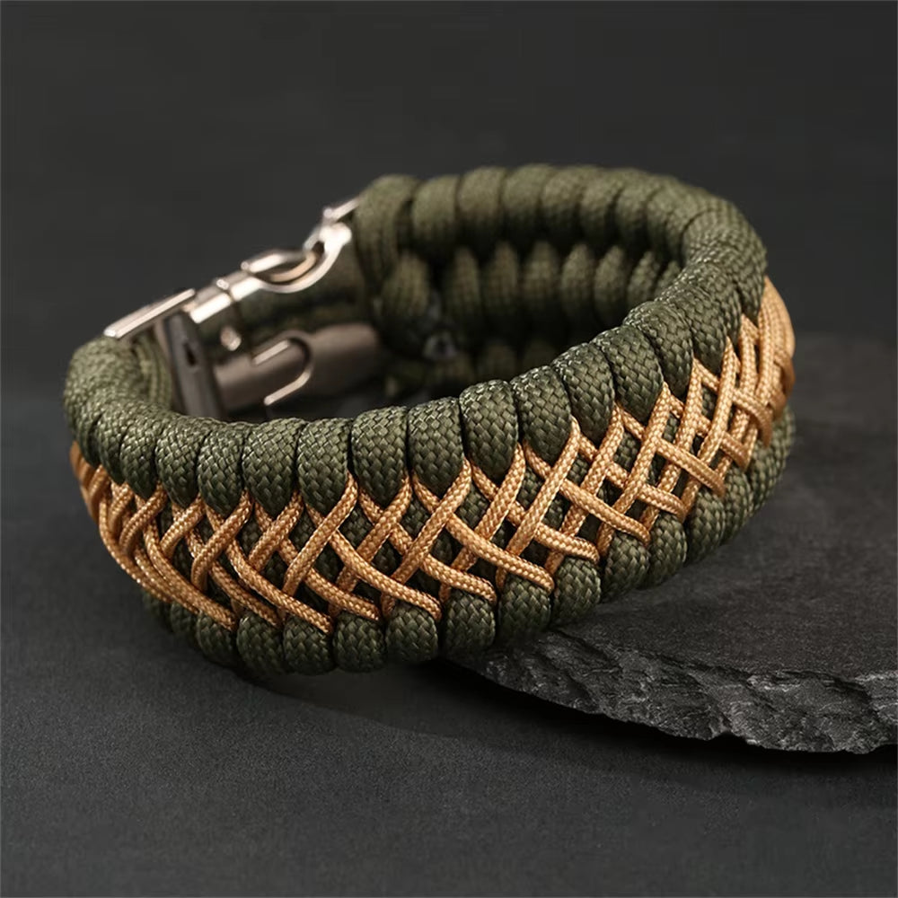 KnotVanta | Woven Cord Bracelet with Metal Buckle