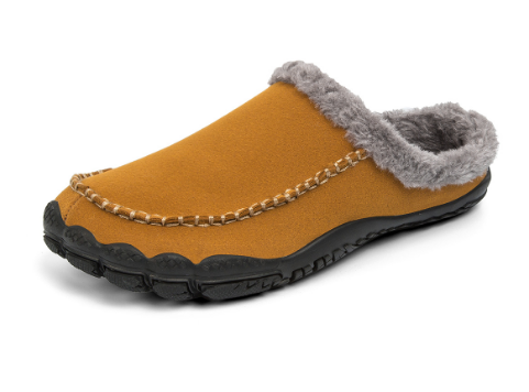 Helmuth | Fur-Lined Suede-Style Moccasin Slippers