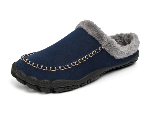 Helmuth | Fur-Lined Suede-Style Moccasin Slippers