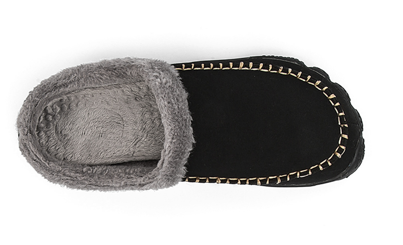 Helmuth | Fur-Lined Suede-Style Moccasin Slippers
