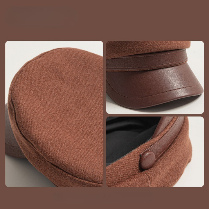 Zivko | Baker Boy Cap Brown Curved Brim