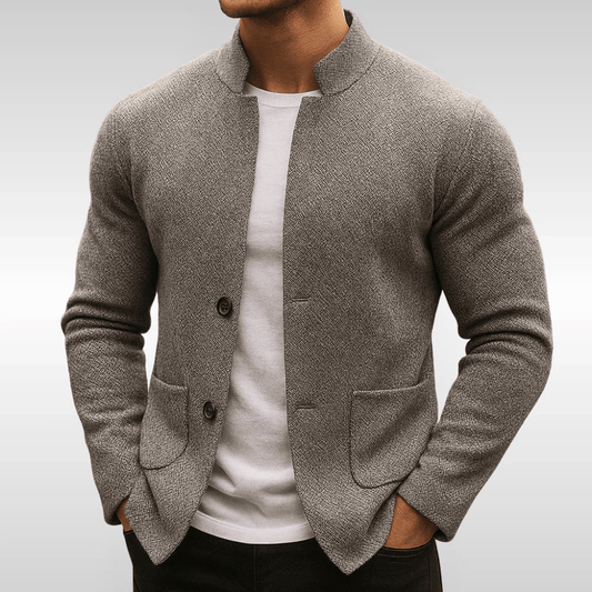 Sverker | Knitted Button Cardigan Jacket