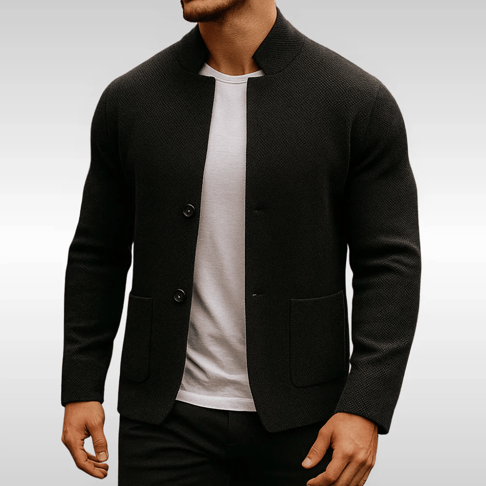 Sverker | Knitted Button Cardigan Jacket