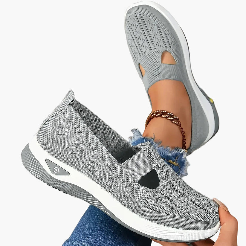 Pauline | Slip-On Knit Sneakers with Cutout Design