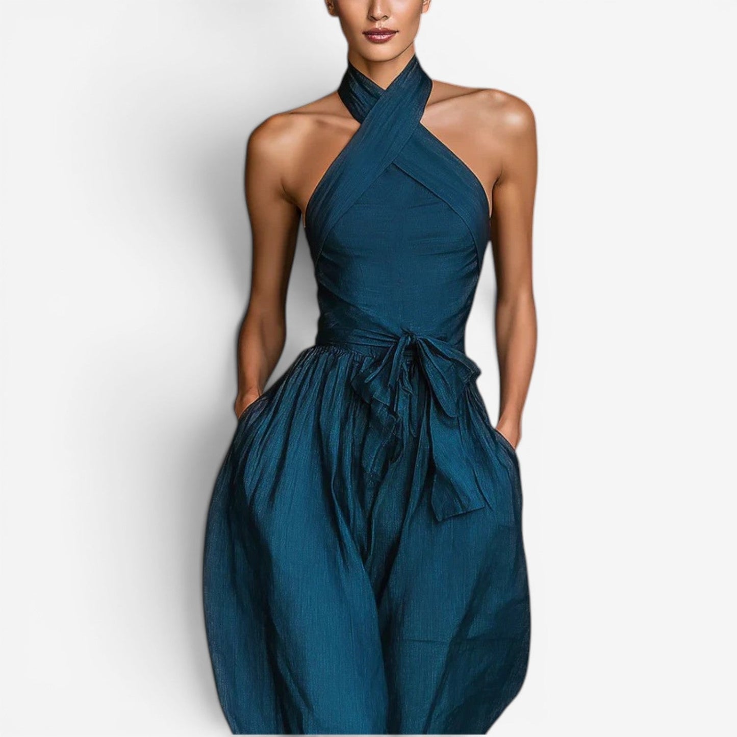 Nicholen - Wide Leg Sleeveless Jumpsuit