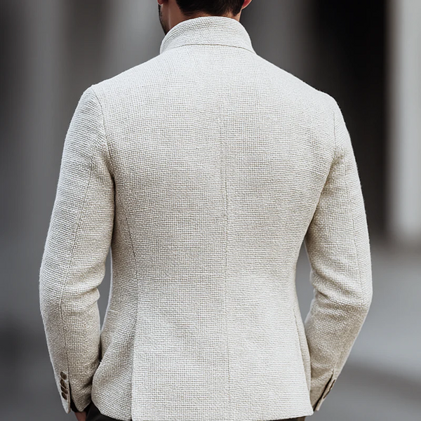 Artjom - Textured High Collar Casual Jacket
