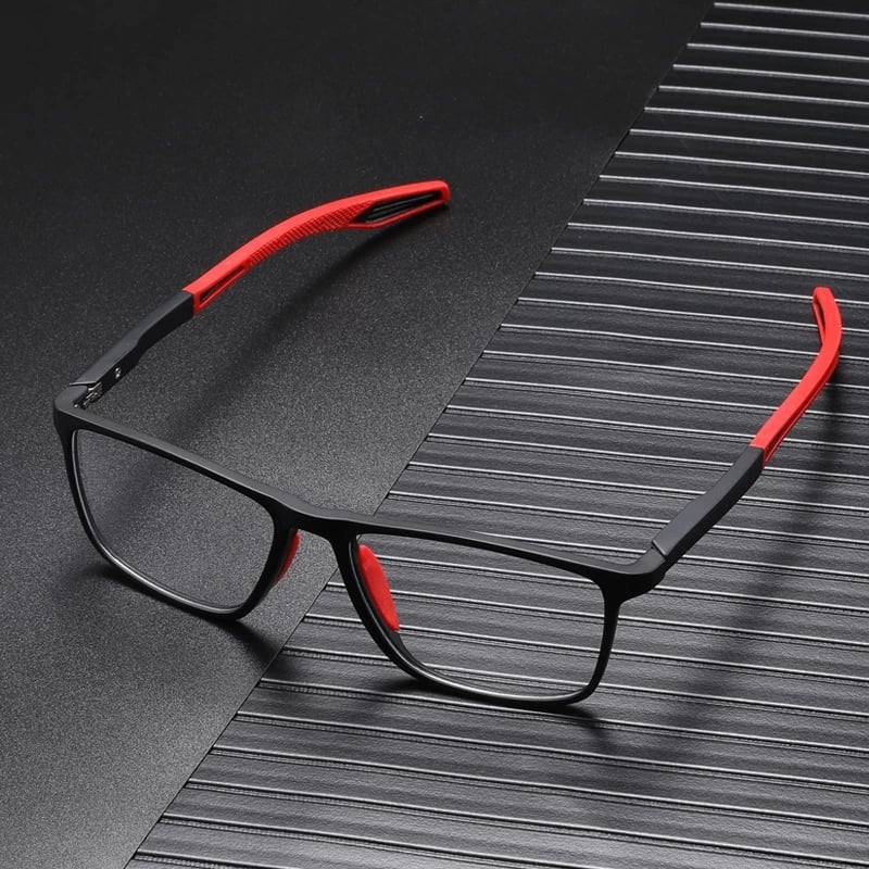 VistaFlex | Rectangular Glasses with Contrast Temples