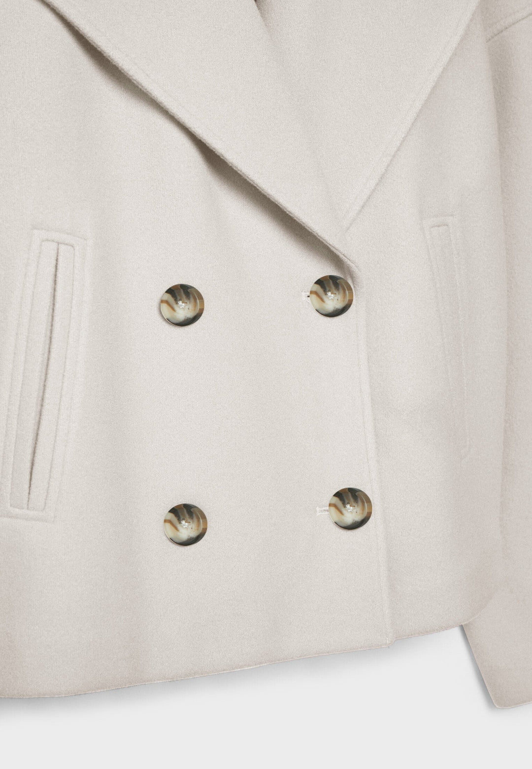 Lorraine | Double-Breasted Cropped Jacket with Lapels