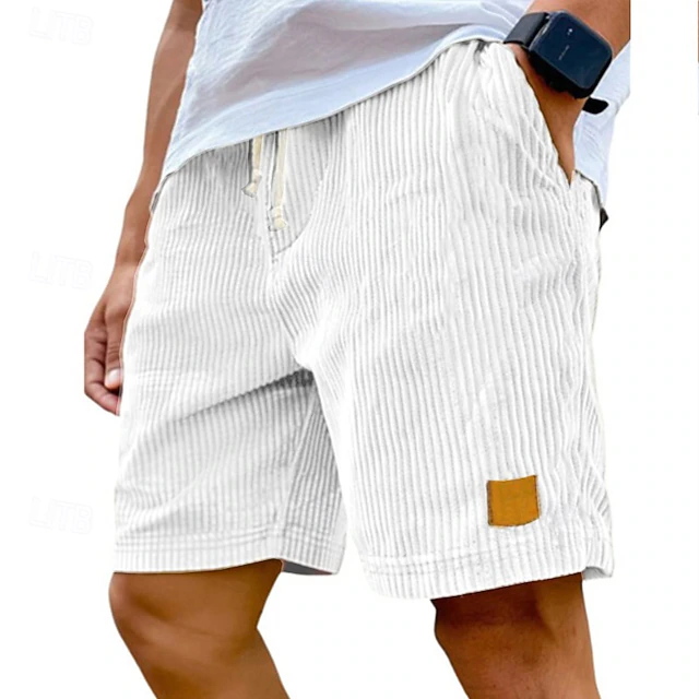 Dearen | Corduroy Shorts With Drawstring Waist