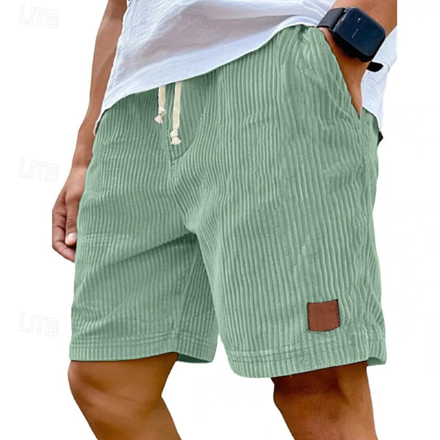 Dearen | Corduroy Shorts With Drawstring Waist