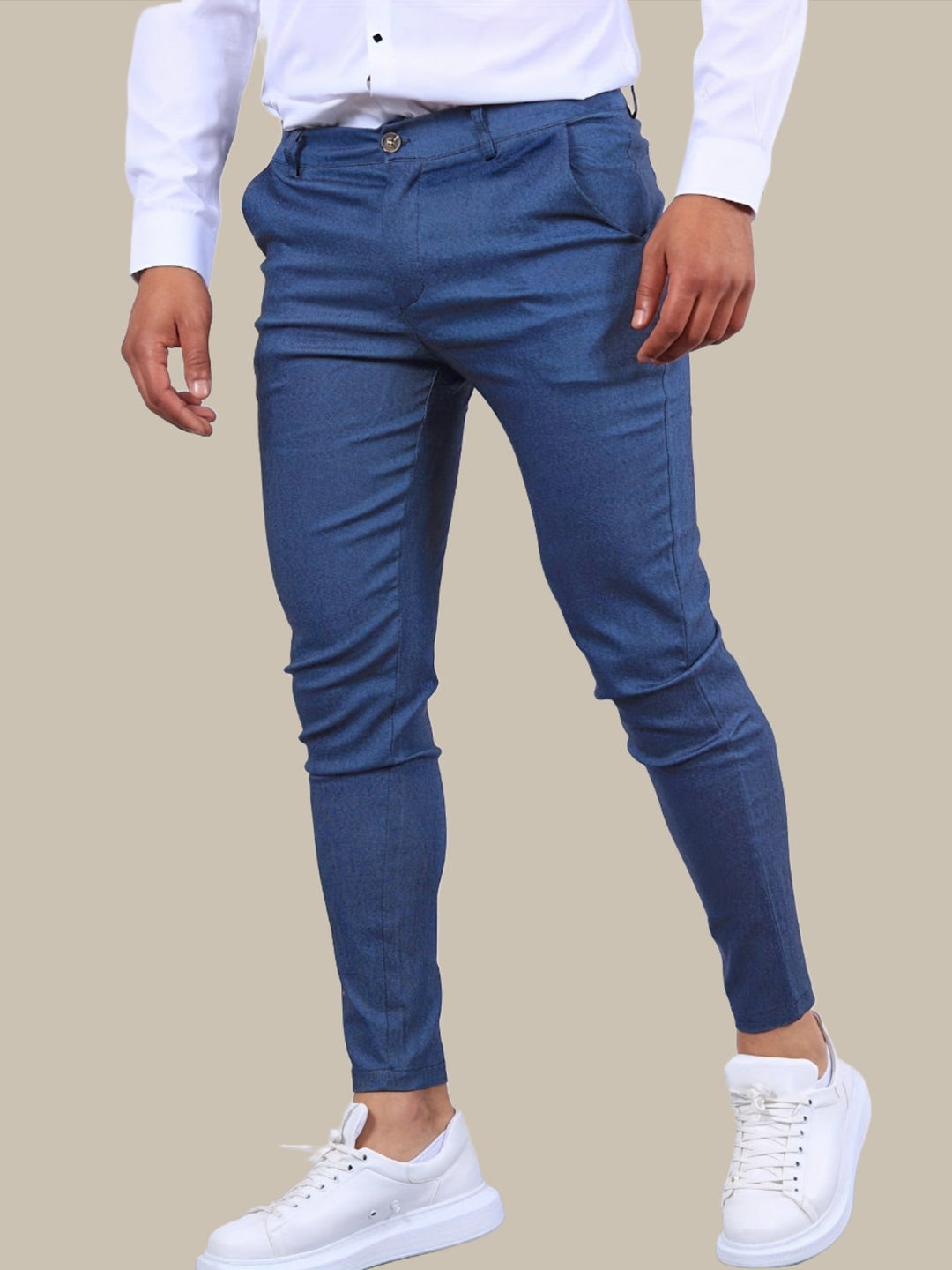 Abram | Skinny Fit Ankle Length Trousers