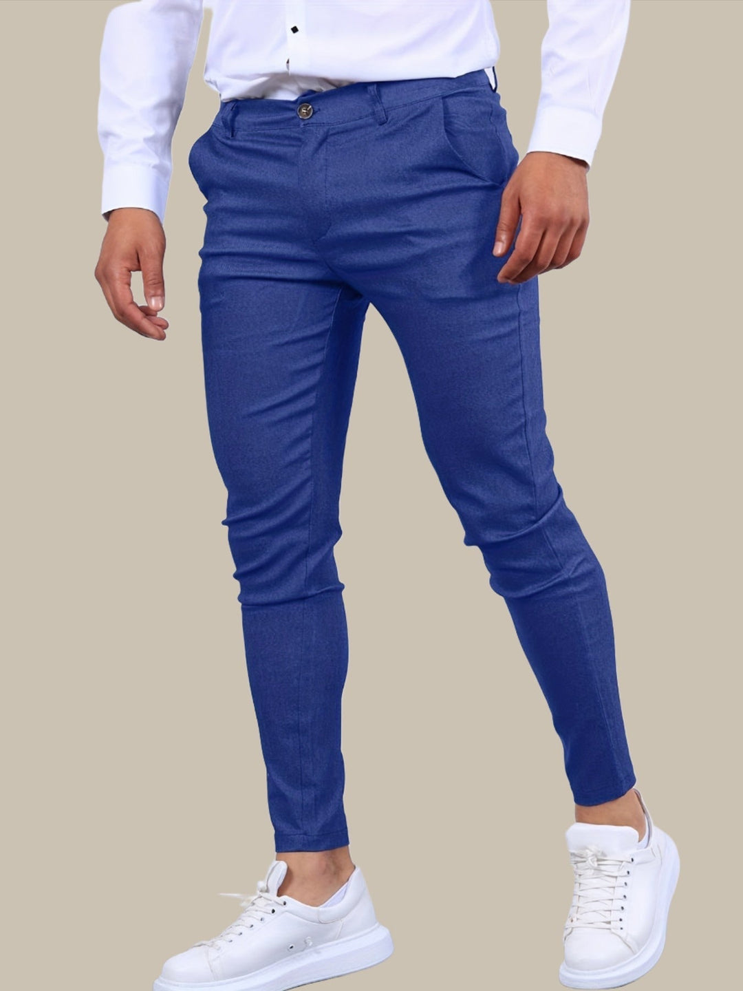 Abram | Skinny Fit Ankle Length Trousers