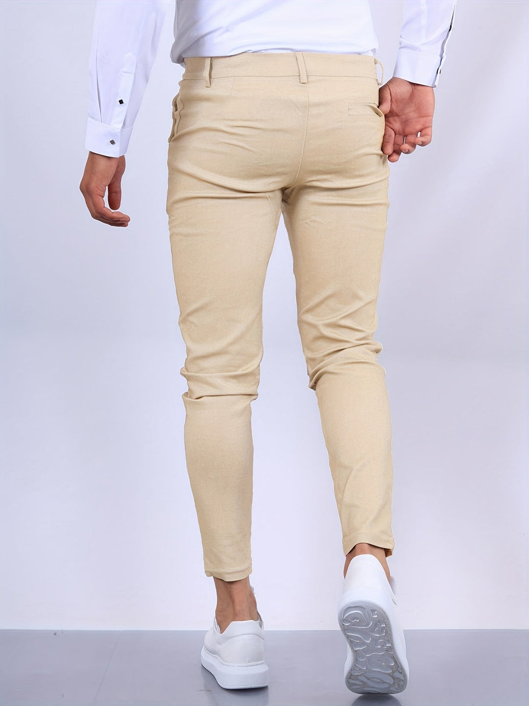 Abram | Skinny Fit Ankle Length Trousers