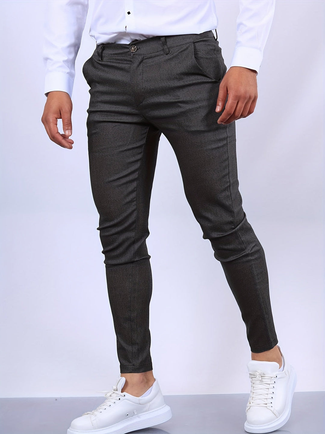 Abram | Skinny Fit Ankle Length Trousers