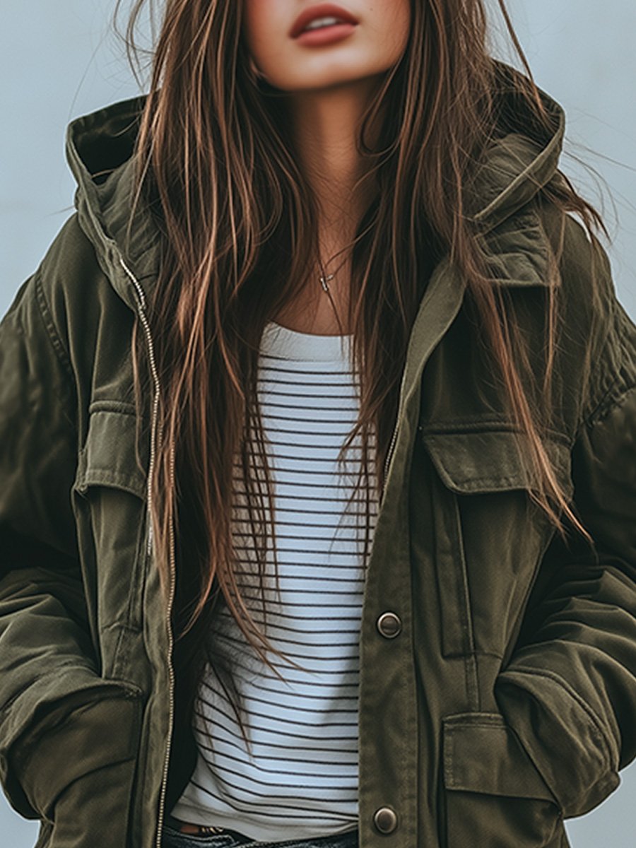 Naelani | Hooded Utility Jacket