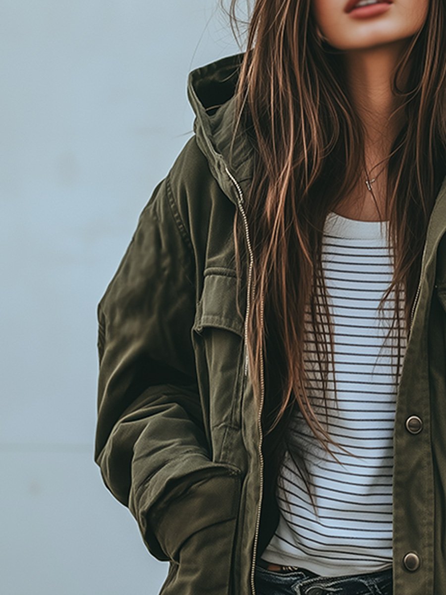 Naelani | Hooded Utility Jacket