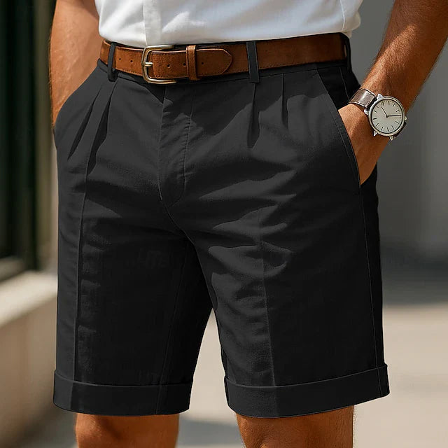 Lucca | Shorts With Pleated Turn Up Hems