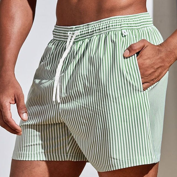 Nazif | Striped Drawstring Relaxed-Fit Lightweight Summer Shorts