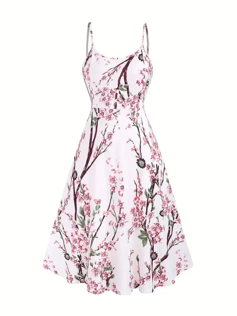 Becci | Floral Print Wrap Midi Dress