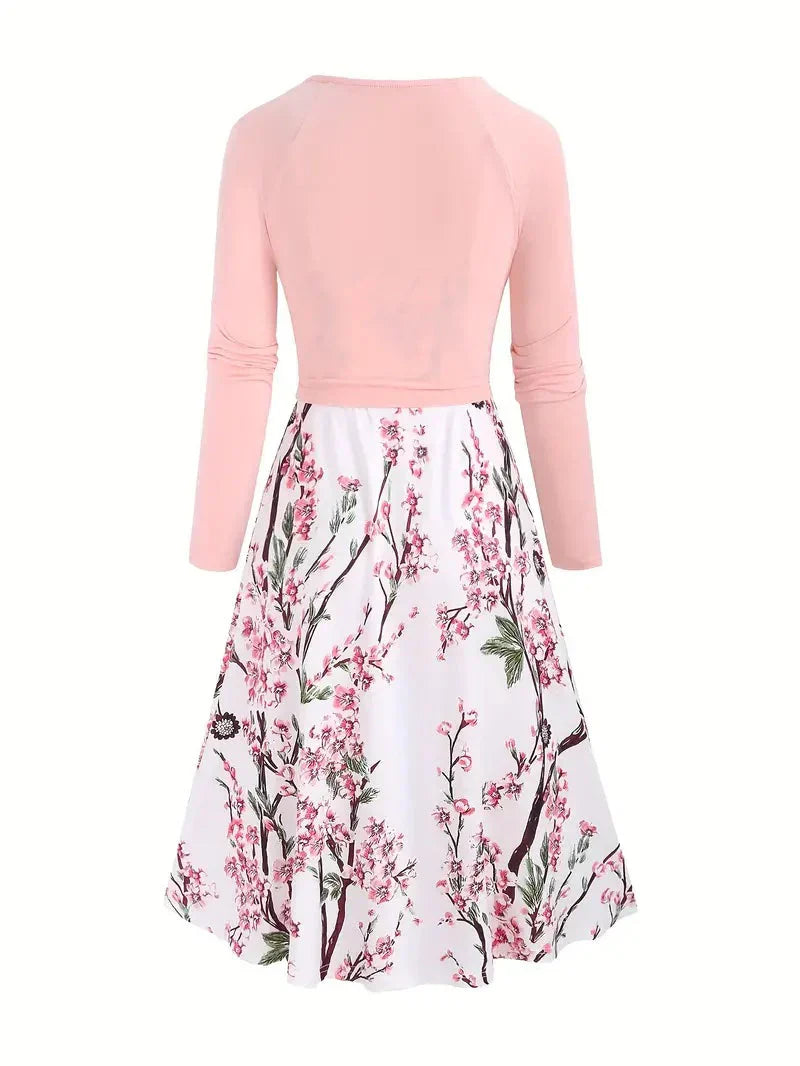 Becci | Floral Print Wrap Midi Dress