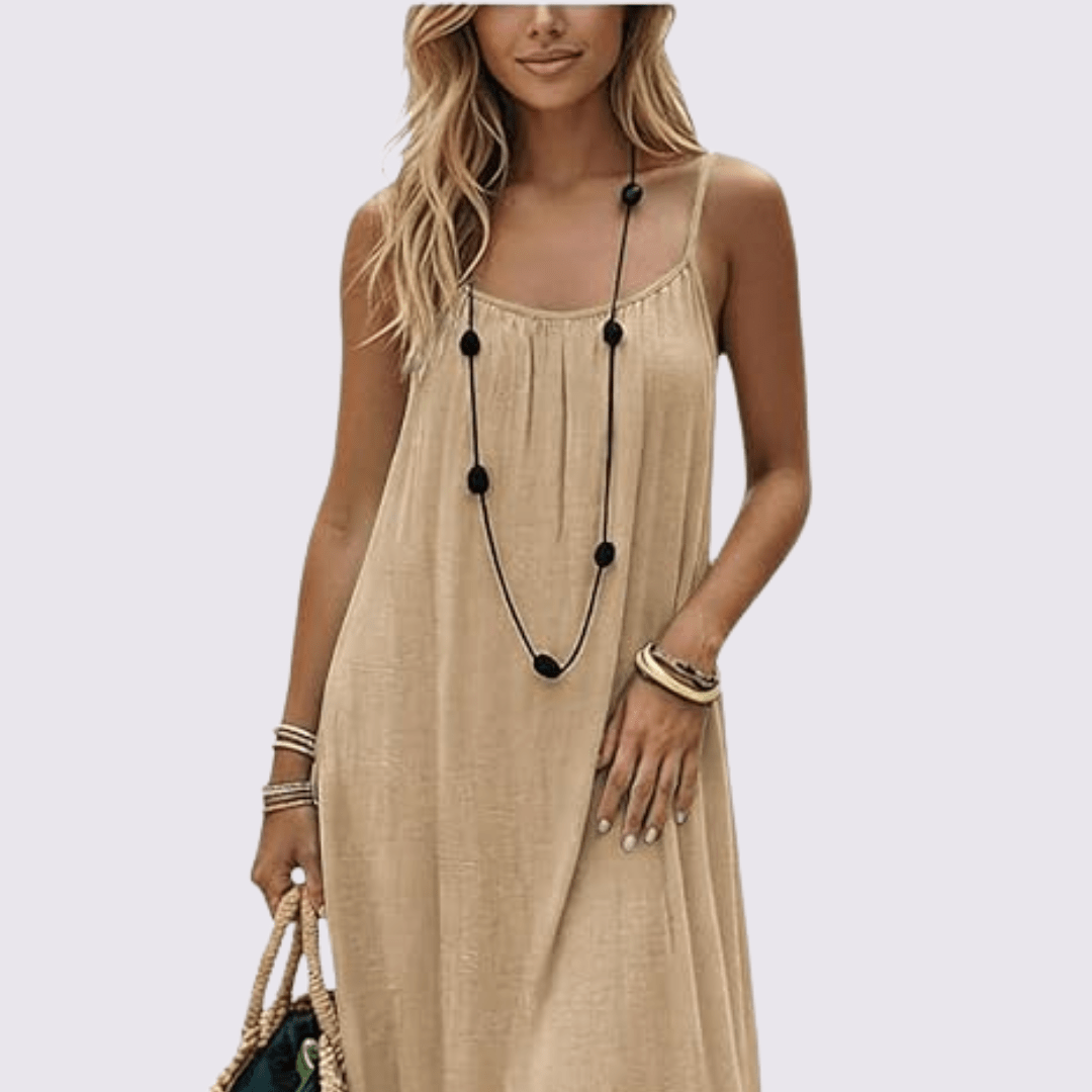Diandra | Sleeveless Scoop Neck Maxi Dress