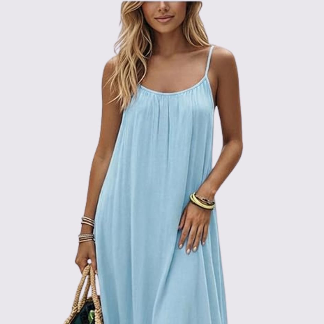Diandra | Sleeveless Scoop Neck Maxi Dress