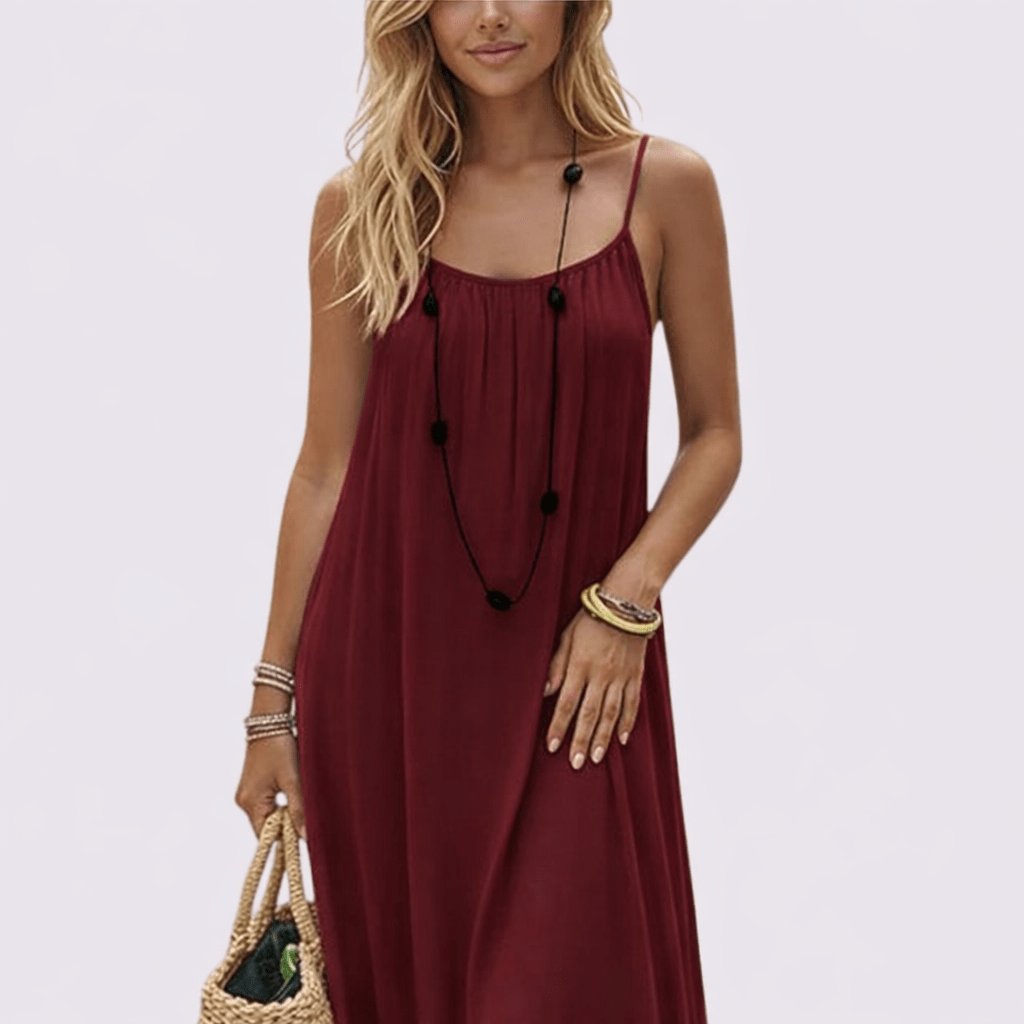 Diandra | Sleeveless Scoop Neck Maxi Dress
