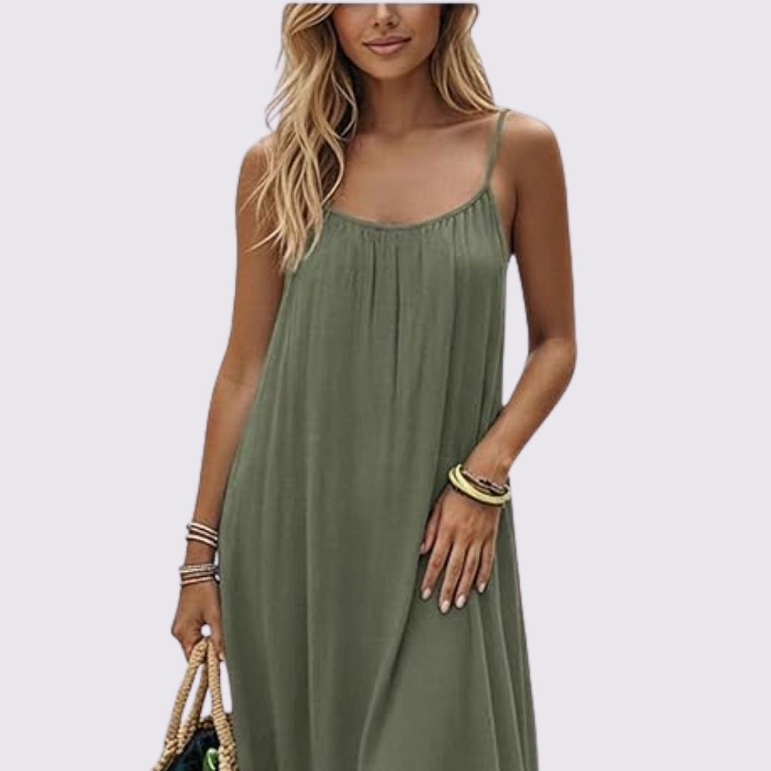 Diandra | Sleeveless Scoop Neck Maxi Dress