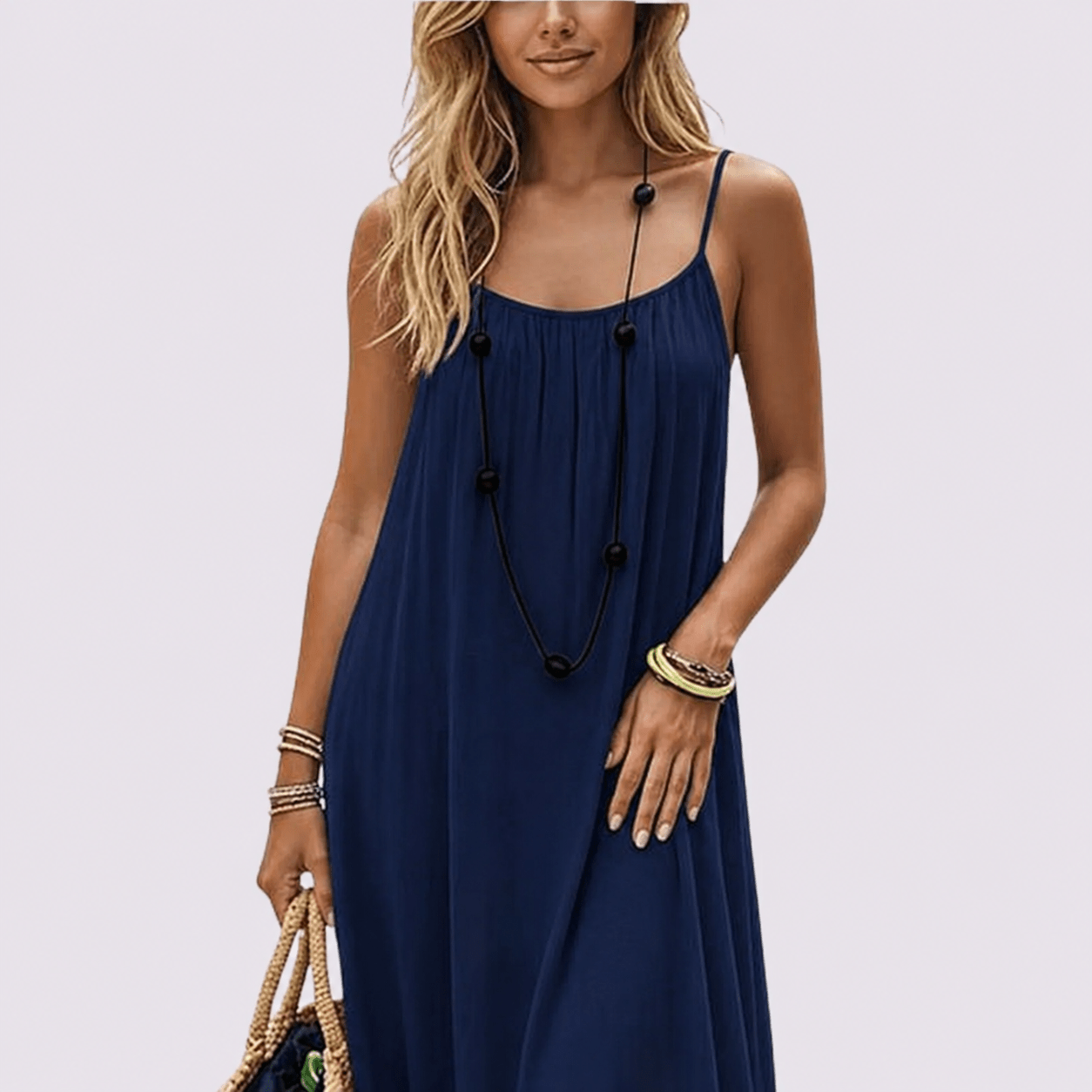 Diandra | Sleeveless Scoop Neck Maxi Dress