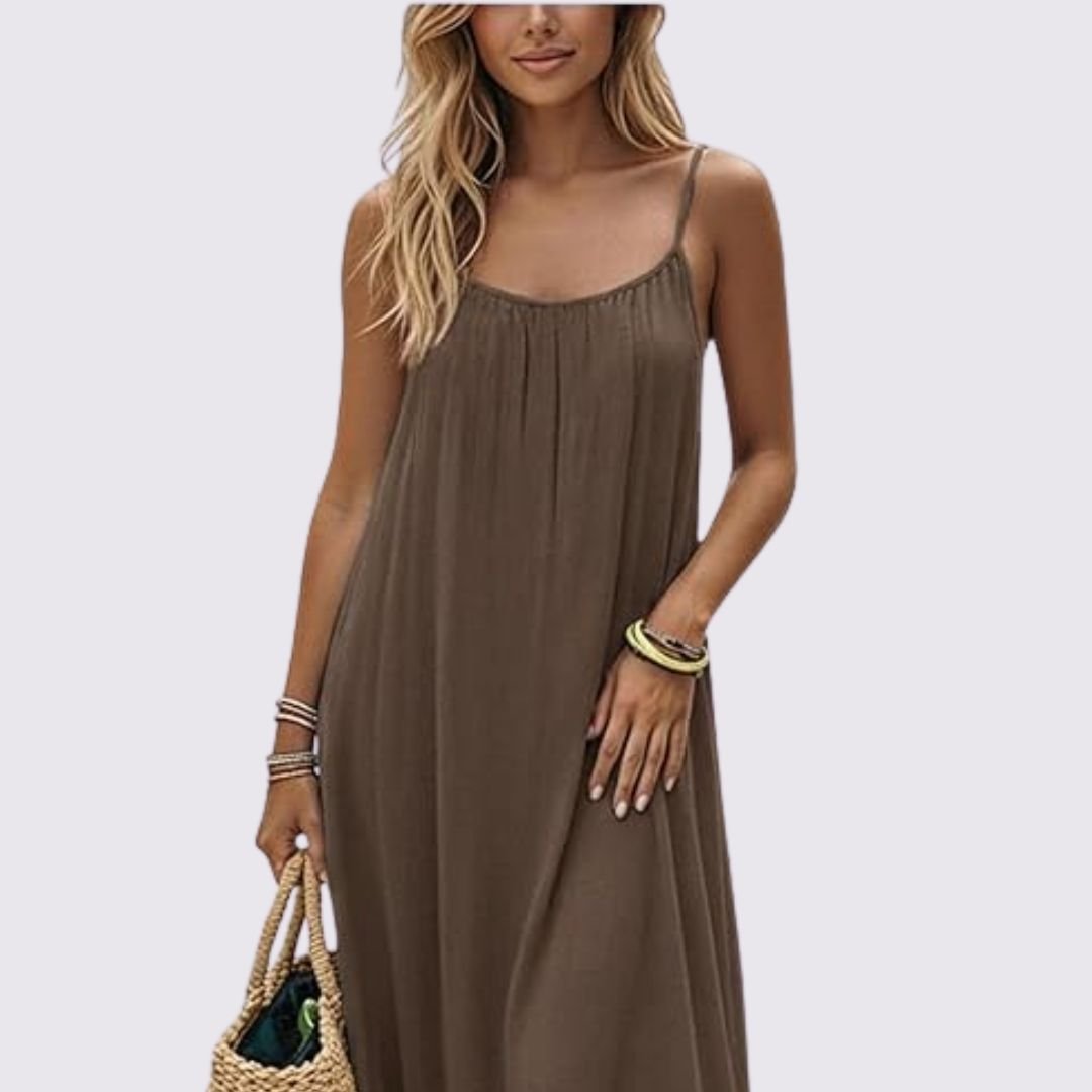 Diandra | Sleeveless Scoop Neck Maxi Dress