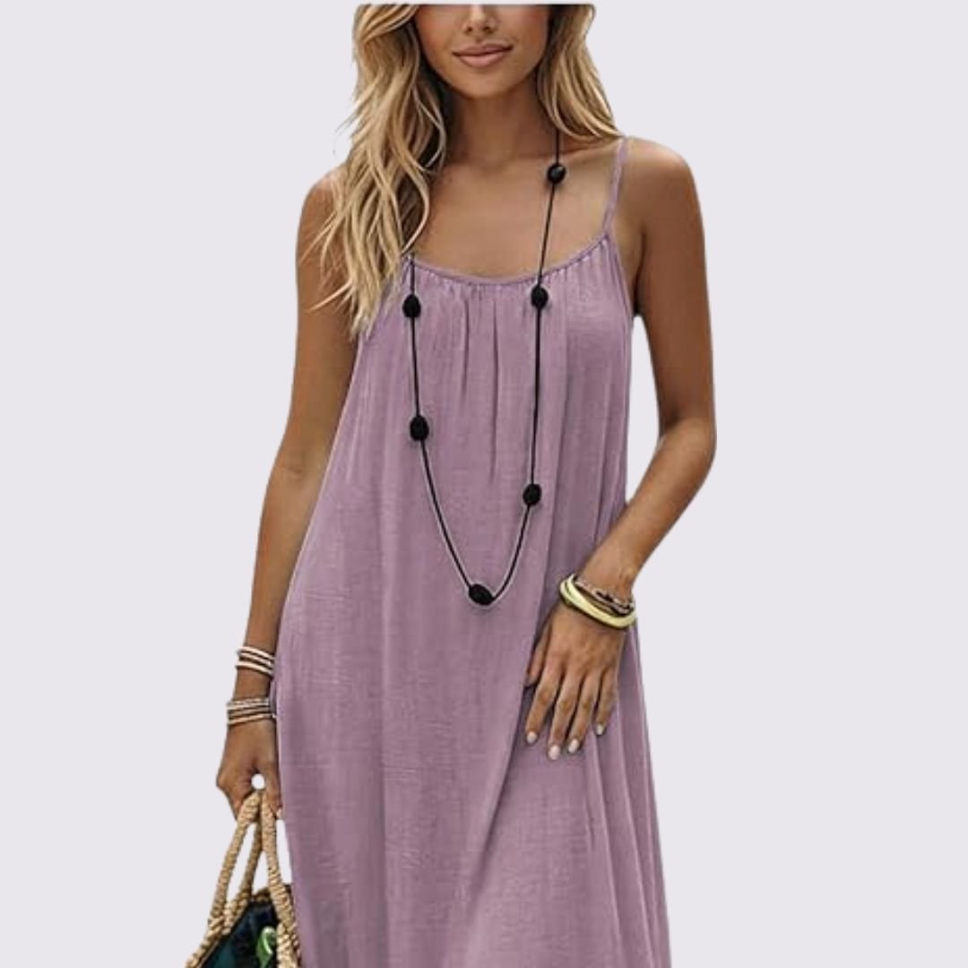 Diandra | Sleeveless Scoop Neck Maxi Dress
