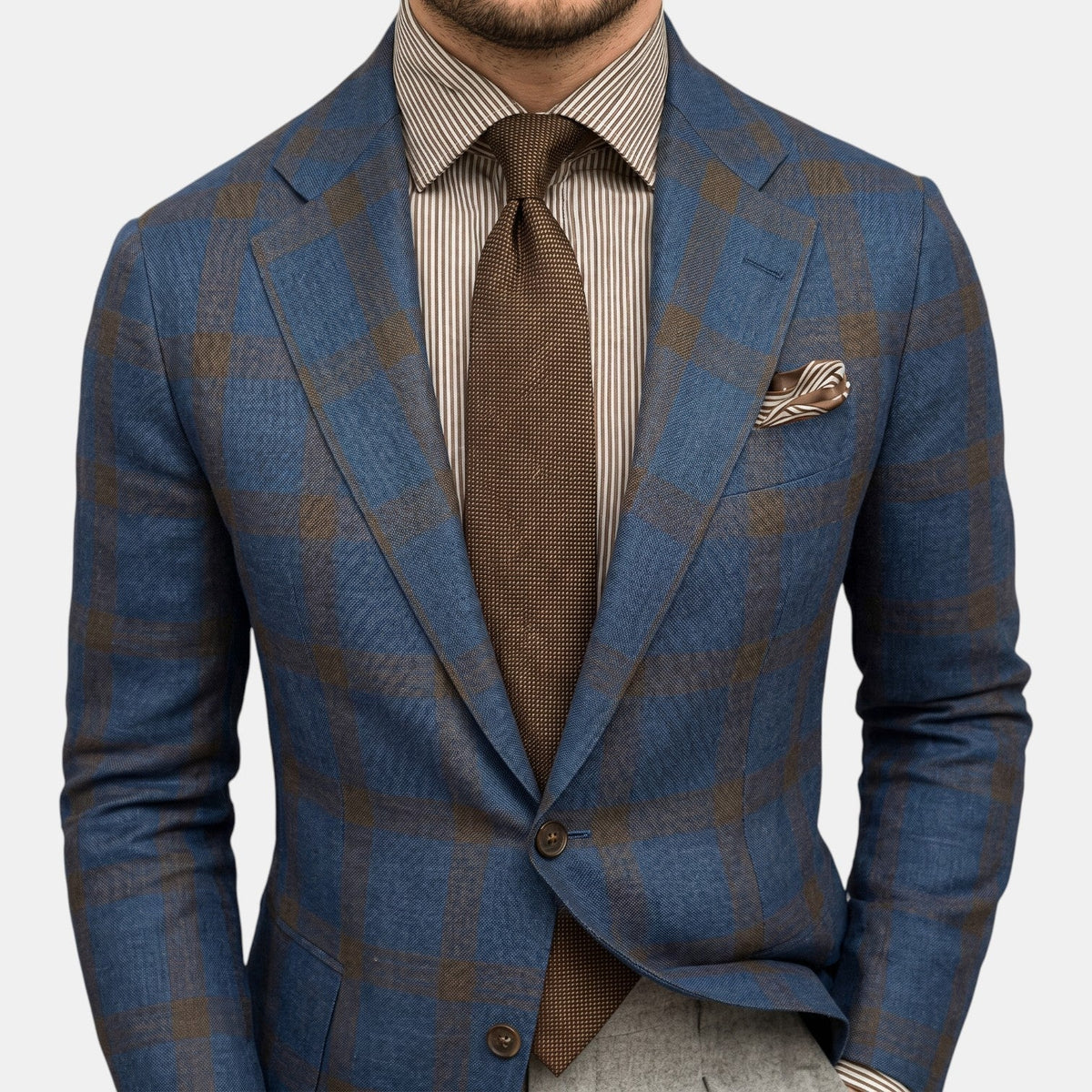Martyn | Textured Blazer with Notched Lapels